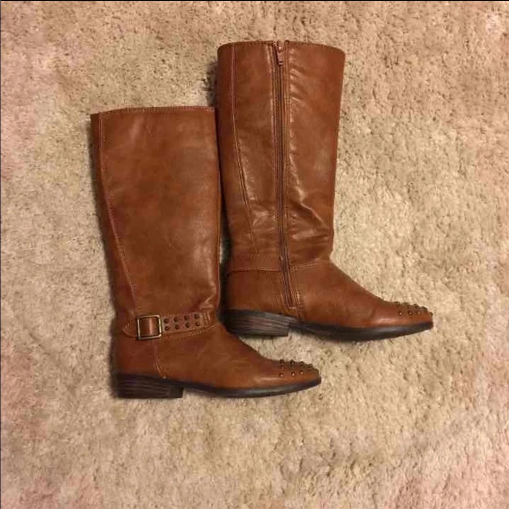 Candies Girls Knee High Studded Boots